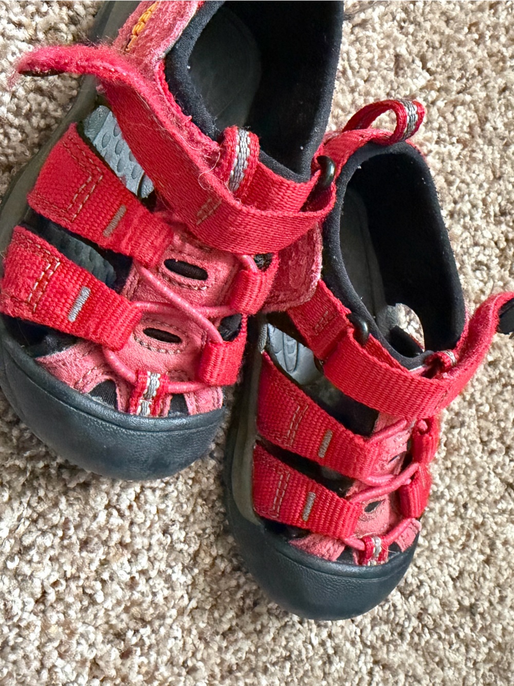 Keen Kids Red Closed-Toe Sport Sandals